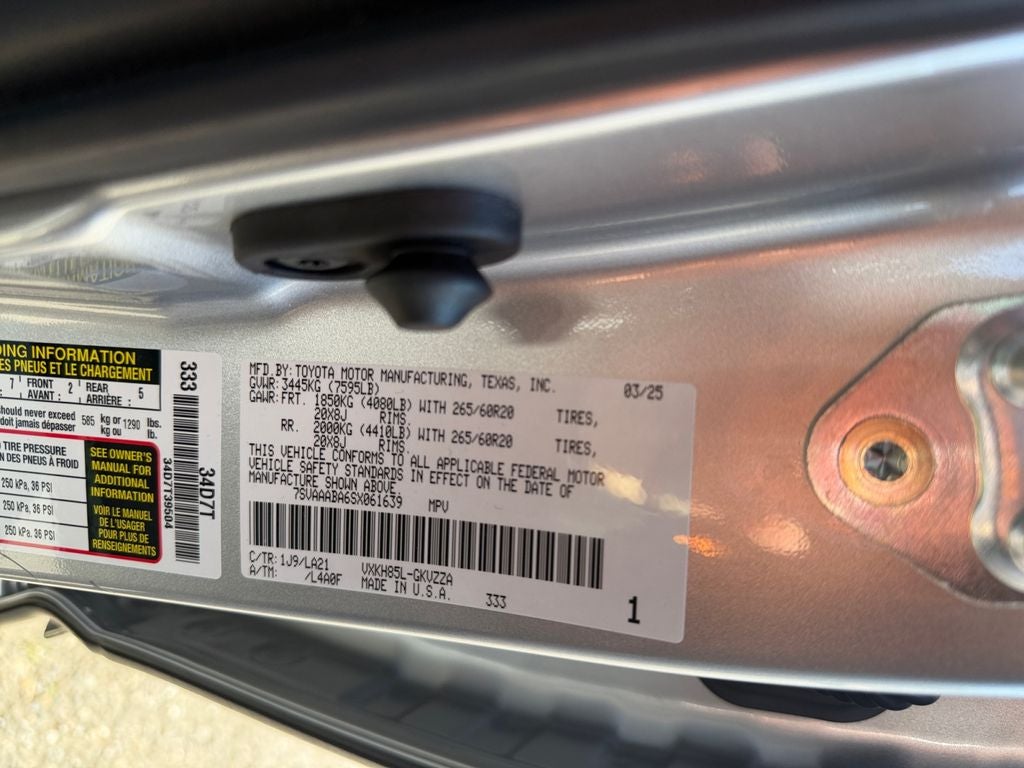 2025 Toyota Sequoia Platinum