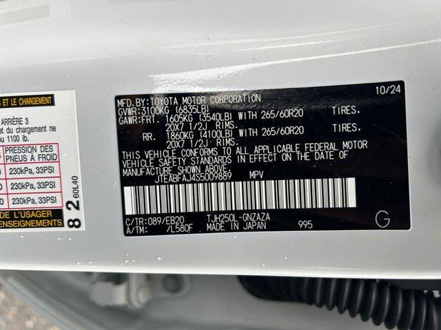 2025 Toyota LAND CRUISER 4WD (Natl)