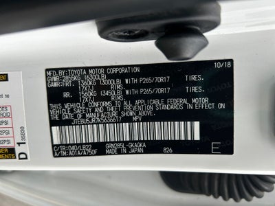 2019 Toyota 4RUNNER SR5 Premium