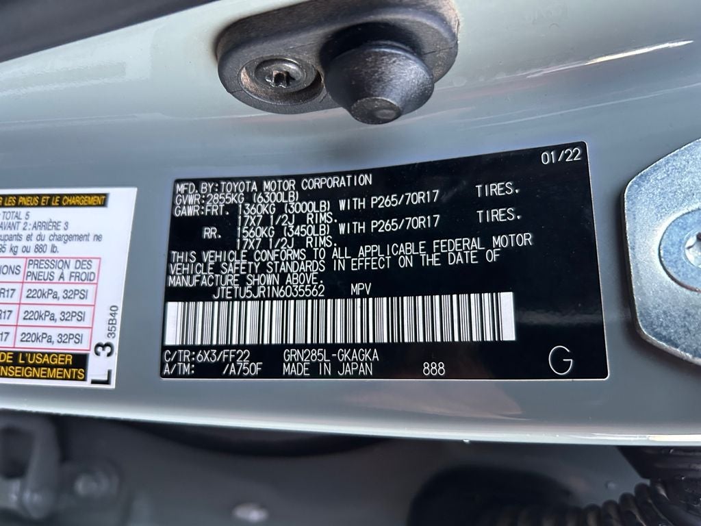 2022 Toyota 4RUNNER Trail