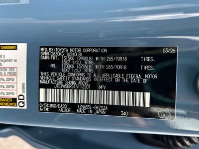 2026 Toyota 4Runner TRD Off-Road Premium