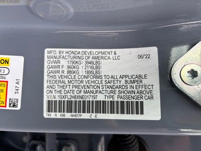 2022 Honda Civic Sport