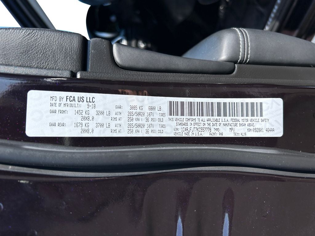 2019 Jeep Grand Cherokee Summit