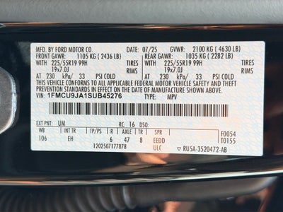 2025 Ford Escape Platinum