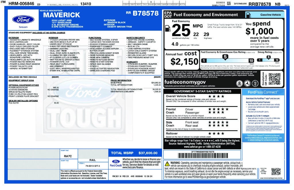 2024 Ford Maverick Lariat
