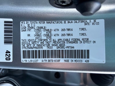 2023 Toyota Tacoma TRD Off-Road V6