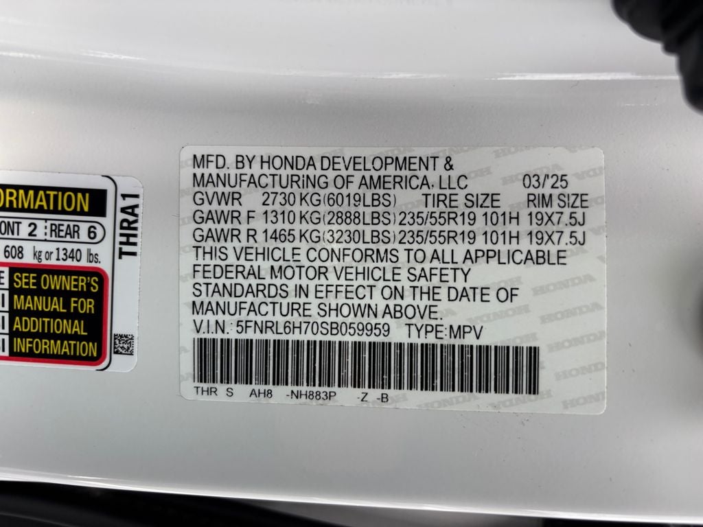 2025 Honda Odyssey Sport-L