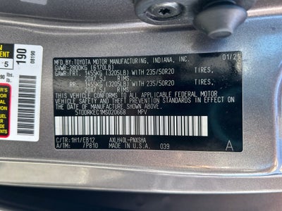 2021 Toyota Sienna XSE 7 Passenger