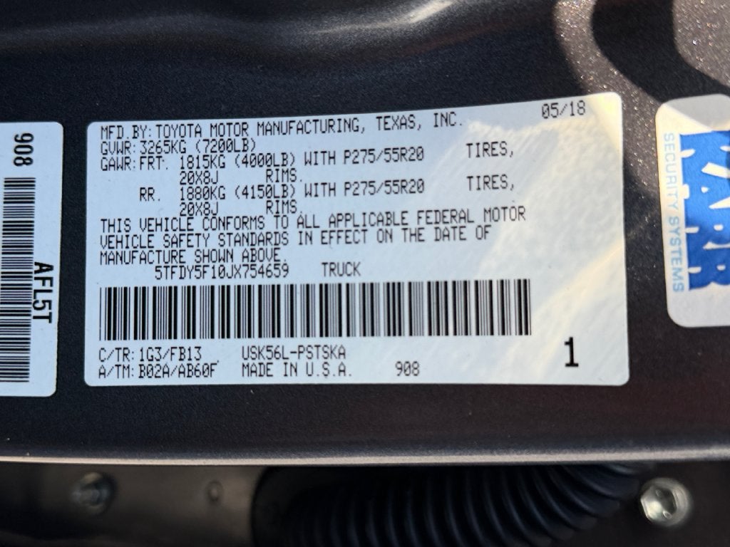 2018 Toyota Tundra SR5